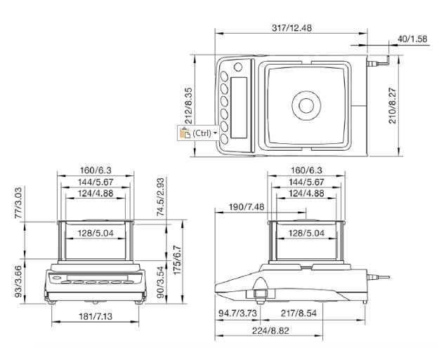 AND GF-303A เครื่องชั่งน้ำหนักดิจิตอล Multi-Functional Precision Balances 320g x 0.001g